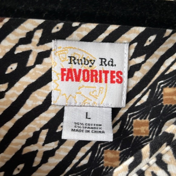 Ruby Rd Animal Print Shirt - Picture 2 of 4